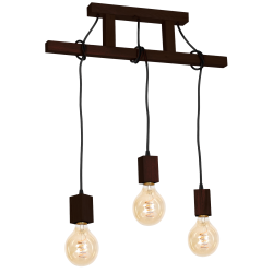 Hanging Lamp JACK 3xE27 Walnut
