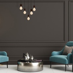 Lampa Wisząca JACK 5xE27 Orzech