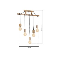Pendant Lamp JACK 5xE27