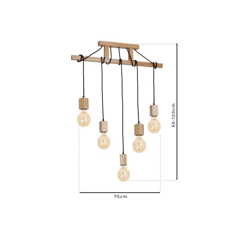 Lámpara Colgante JACK 5xE27