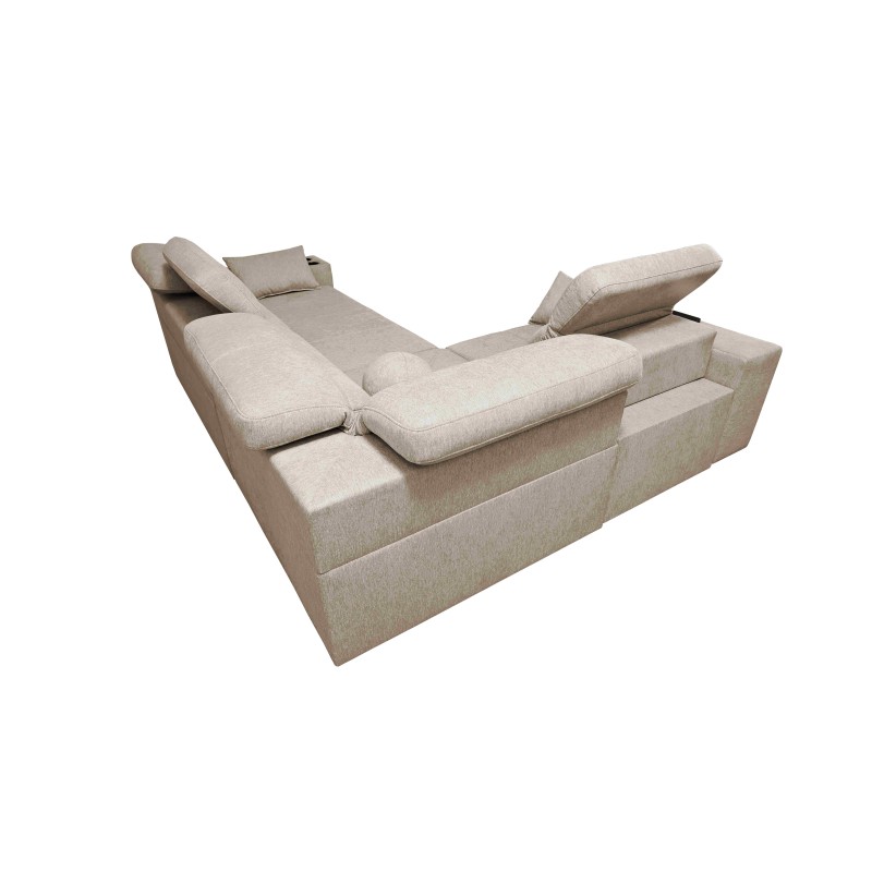 Ecksofa Milano II Mix mit Schlaffunktion und Relax-Funktion Plecionka, Verita 28