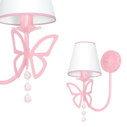 CHARLOTTE PINK Wall Lamp 1xE14