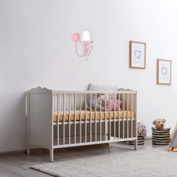 Настінний світильник CHARLOTTE PINK 1xE14