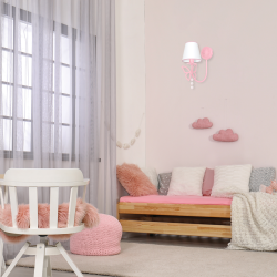 Настінний світильник CHARLOTTE PINK 1xE14