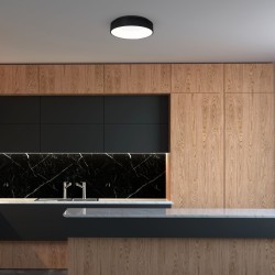 Plafon OHIO BLACK 40W LED 3000K-4000K Ø450mm