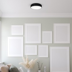 Deckenleuchte OHIO BLACK 40W LED 3000K-4000K Ø450mm