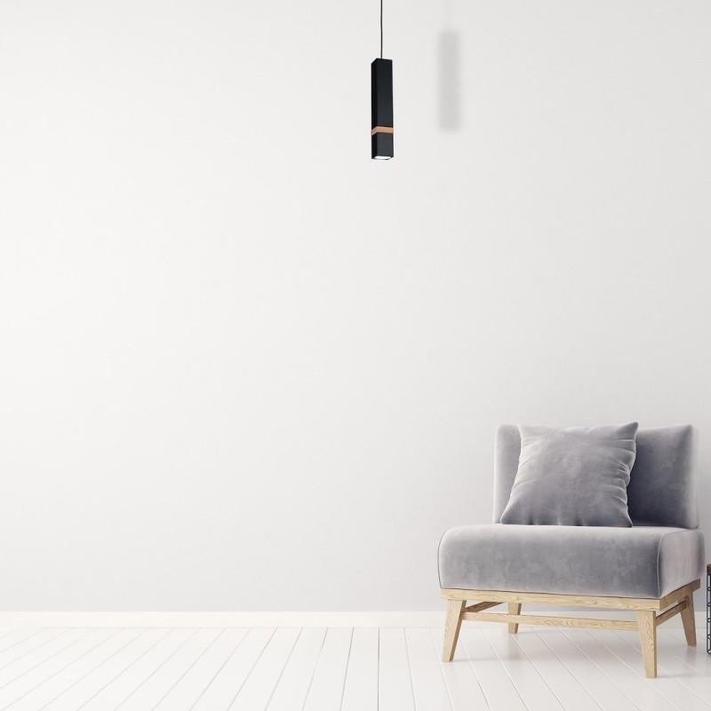 Hängeleuchte VIDAR BLACK 1xGU10