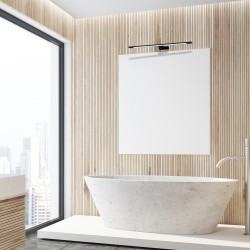 Aplique de pared SHINE BLACK 60cm 12W LED