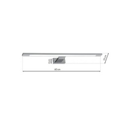 SHINE CHROME Wall Light 60cm 12W LED