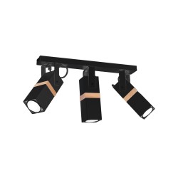 Lámpara de techo VIDAR BLACK 3xGU10