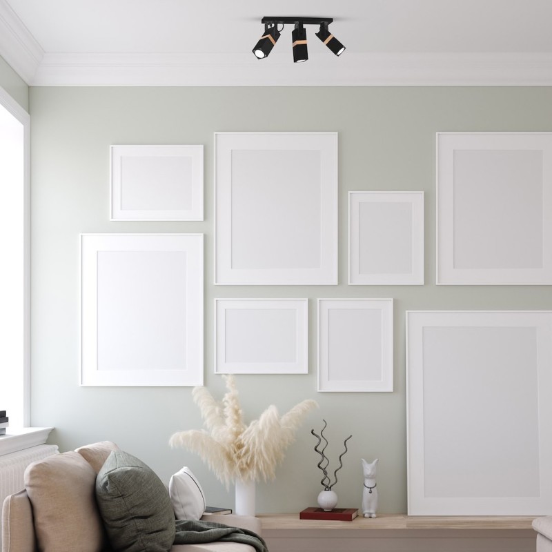 Стельова лампа VIDAR BLACK 3xGU10