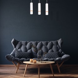 VIDAR WHITE Hanging Lamp 3xGU10