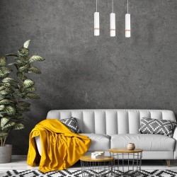 VIDAR WHITE Hanging Lamp 3xGU10