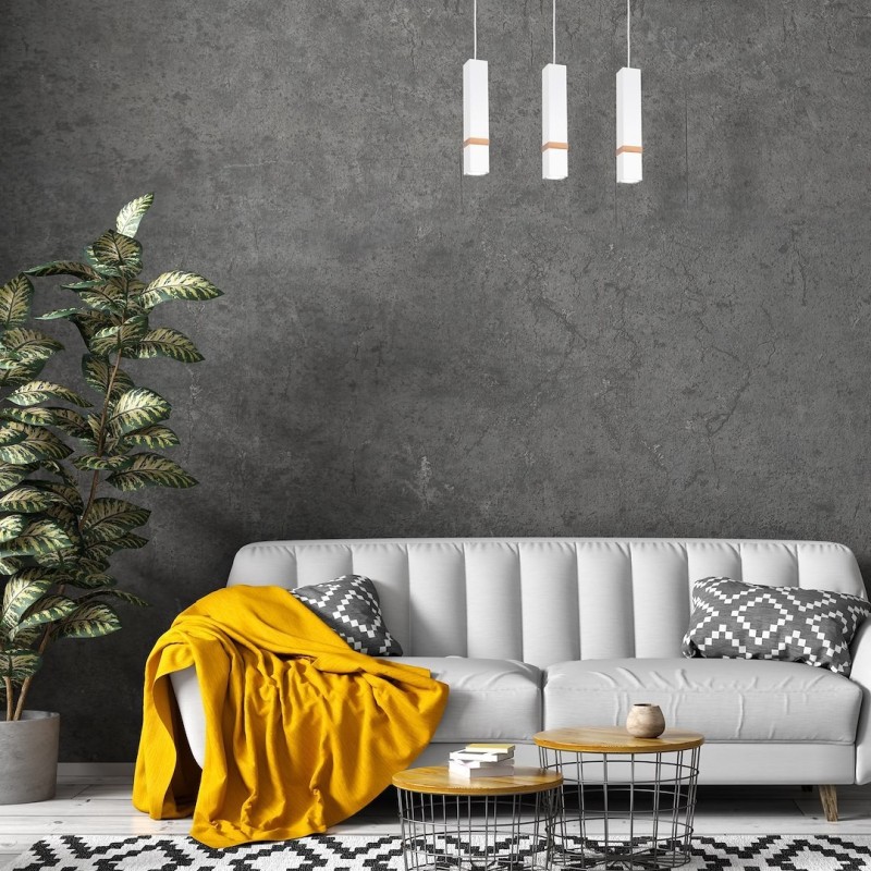 VIDAR WHITE Hanging Lamp 3xGU10