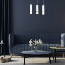 VIDAR WHITE Hanging Lamp 3xGU10