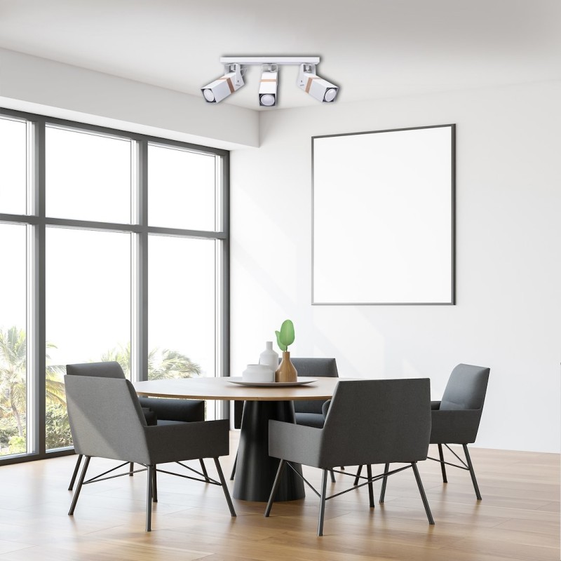 Lampa sufitowa Vidar 3xGU10 Biały