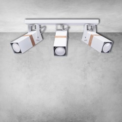 Lámpara de techo Vidar 3xGU10 Blanco