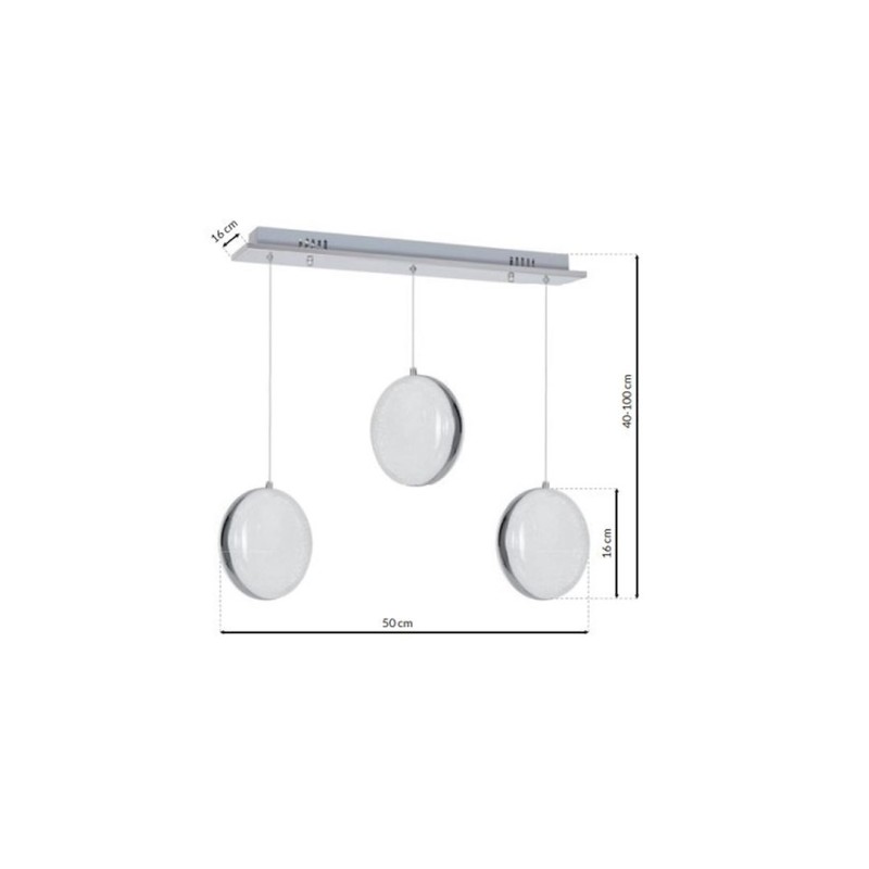 Lámpara colgante LIRA 27W LED