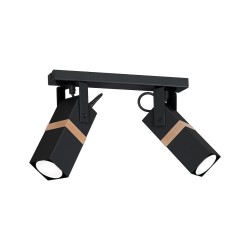 Lámpara de techo VIDAR BLACK 2xGU10
