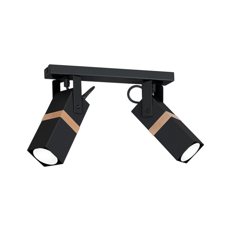 Lámpara de techo VIDAR BLACK 2xGU10