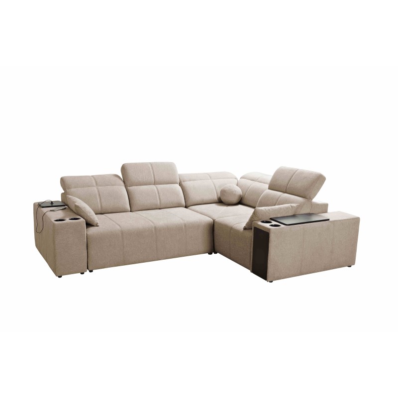 Milano II Corner Sofa with Sleeping Function – Weave, Verita 88 Verita 09