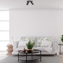 Lámpara de techo VIDAR BLACK 2xGU10