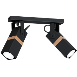 Lámpara de techo VIDAR BLACK 2xGU10