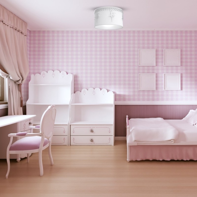 Ballerina Ceiling Lamp 1xE27 White