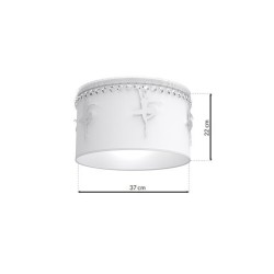 Ballerina Ceiling Lamp 1xE27 White