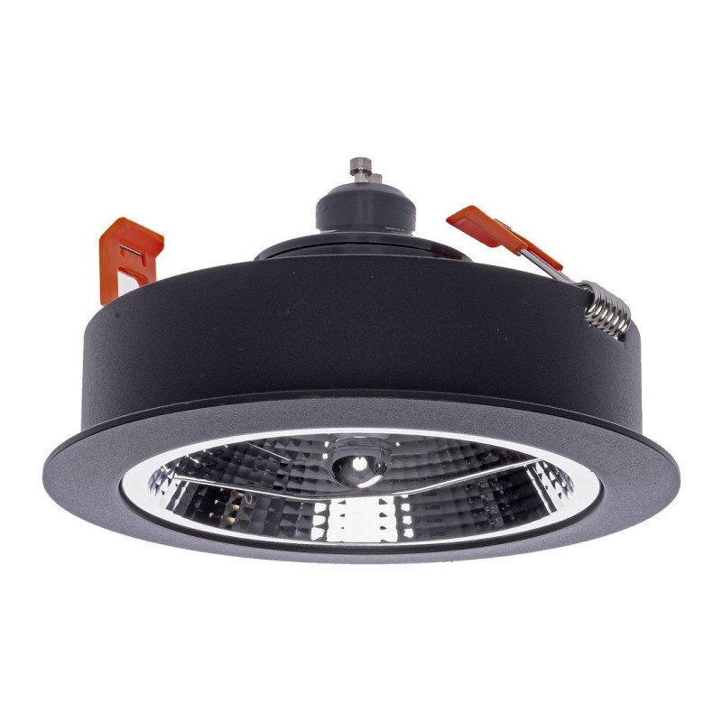 Redondo Black Recessed Fixture 1xAR111 GU10