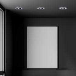 Redondo Black Recessed Fixture 1xAR111 GU10