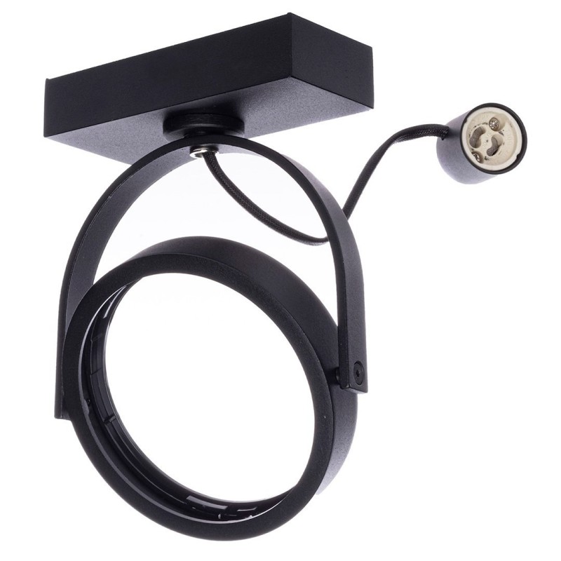 Lugar Black surface-mounted fixture 1xAR111 GU10