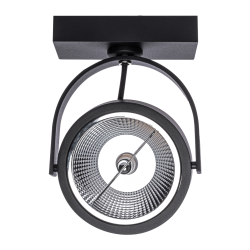 Lugar Black surface-mounted fixture 1xAR111 GU10