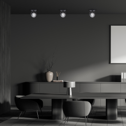 Lugar Black surface-mounted fixture 1xAR111 GU10