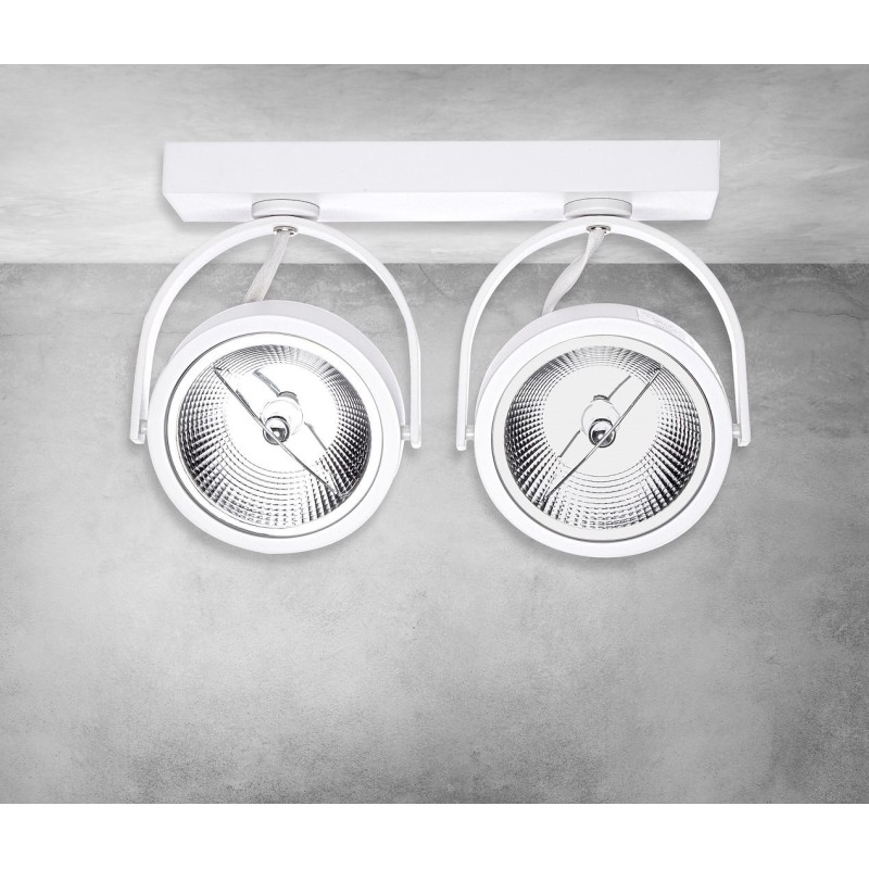 Surface-mounted fixture Lugar White 2xAR111 GU10