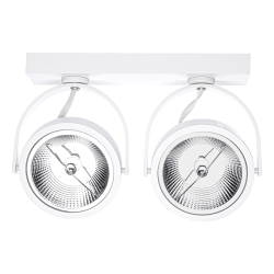 Surface-mounted fixture Lugar White 2xAR111 GU10