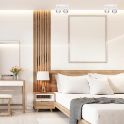 Oberflächenmontage Lugar Weiß 2xAR111 GU10