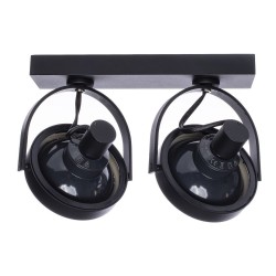 Oberflächenmontierter Rahmen Lugar Schwarz 2xAR111 GU10