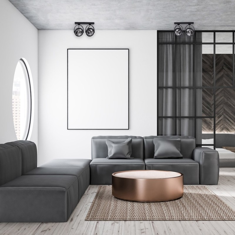 Oberflächenmontierter Rahmen Lugar Schwarz 2xAR111 GU10