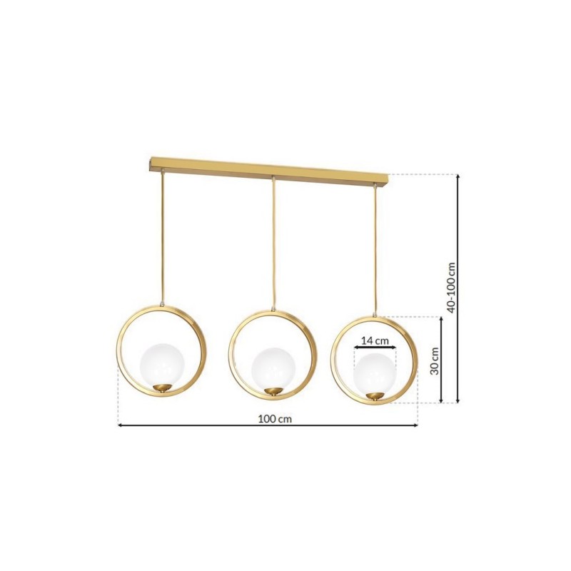 VIENNA Hanging Lamp 3xE14