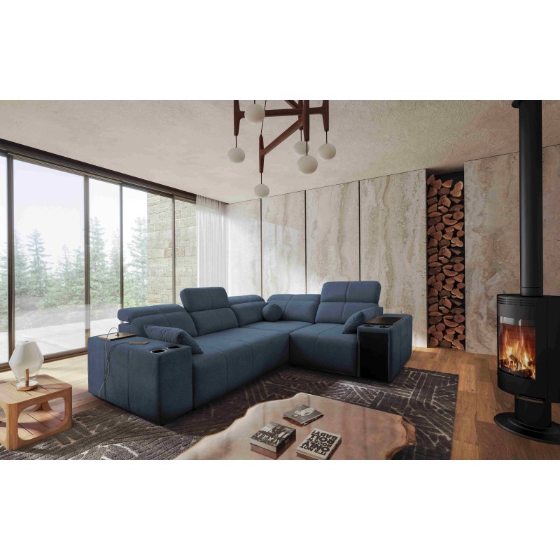 Ecksofa Milano II mit Schlaffunktion – Geflecht, Verita 76 Verita 09