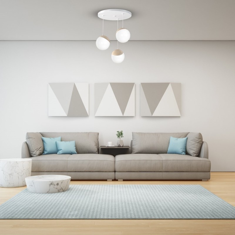 SFERA WOOD Hanging Lamp 3xE14