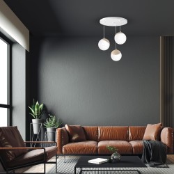 Lámpara colgante SFERA WOOD 3xE14