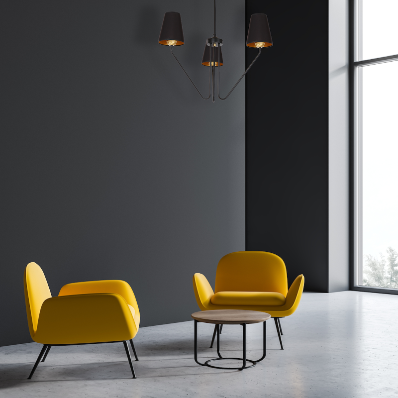 Люстра VICTORIA BLACK 3xE27