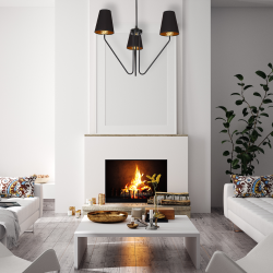 Kronleuchter VICTORIA BLACK 3xE27