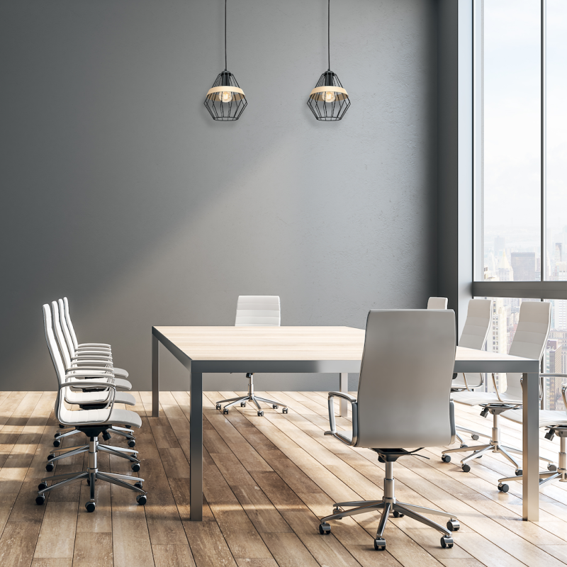 Hängelampe CLIFF BLACK 1xE27