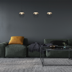 CLIFF BLACK Hanging Lamp 1xE27