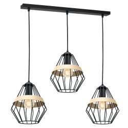 CLIFF BLACK Pendant Lamp 3xE27