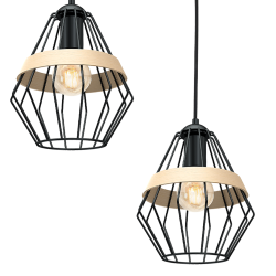 CLIFF BLACK Pendant Lamp 3xE27