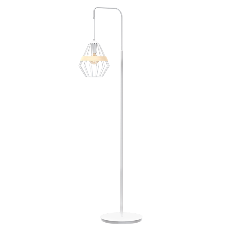 Lampa stojąca Cliff 1xE27 Biały